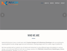Tablet Screenshot of nakshinfosolutions.com
